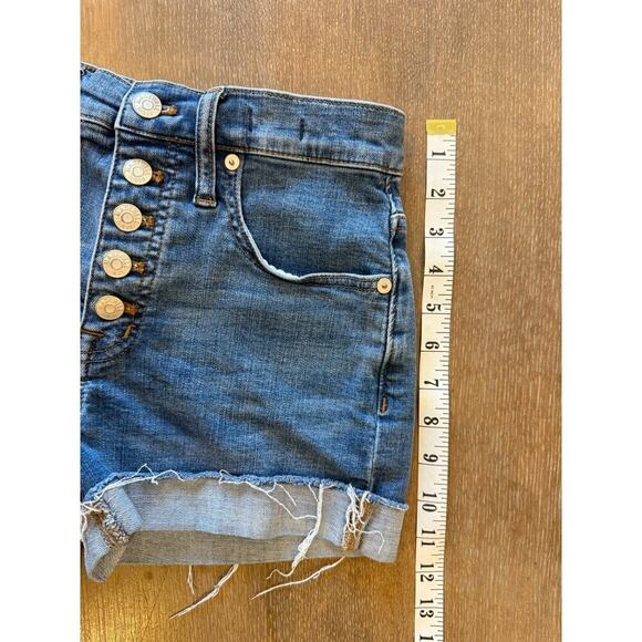 MADEWELL High Rise Denim Shorts Women size 23 - Picture 7 of 8